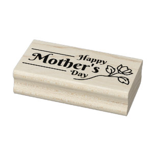 Happy Mothers Day Rubber Stamp