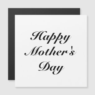 Happy Mother's Day script elegant magnetic card