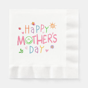 Happy Mothers Day Shirt For Toddler Baby Kids Sayi Napkin