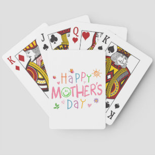Happy Mothers Day Shirt For Toddler Baby Kids Sayi Playing Cards