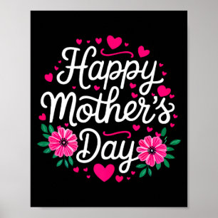 Happy mother's day shirt women mom grandma mothers poster