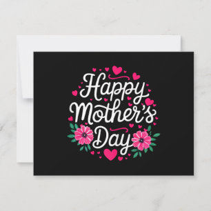Happy Mother's Day Shirt Women Mum Grandma Mothers Invitation