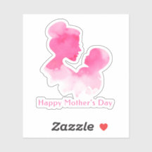 Happy mothers day silhouette sticker
