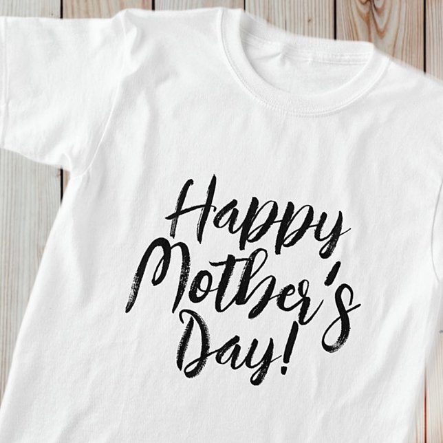 Happy Mother's Day Simple Modern Typography T-Shirt (Creator Uploaded)