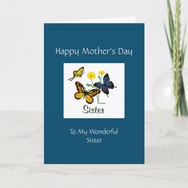 Happy Mothers Day Sister Card (Front)