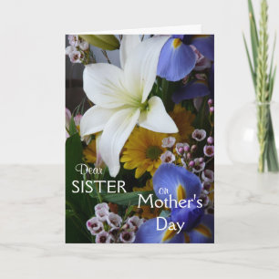 Happy Mother's Day-Sister-Pretty Floral Card