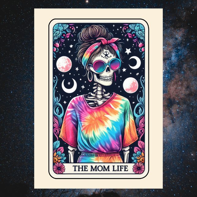 Happy Mother's Day Skeleton Mum Life Tarot Card (Happy Mother's Day Skeleton Mom Life Tarot Card
)