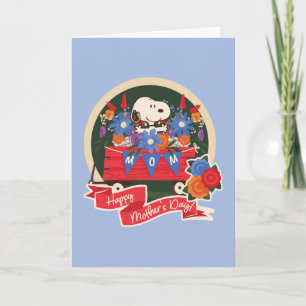Happy Mother's Day   Snoopy Mum Pennant Card