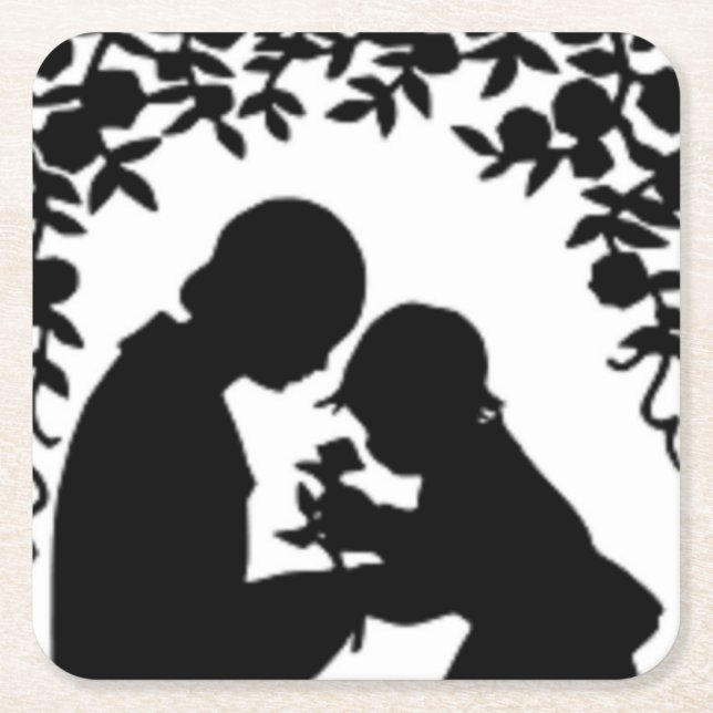 HAPPY MOTHER'S DAY SQUARE PAPER COASTER (Front)