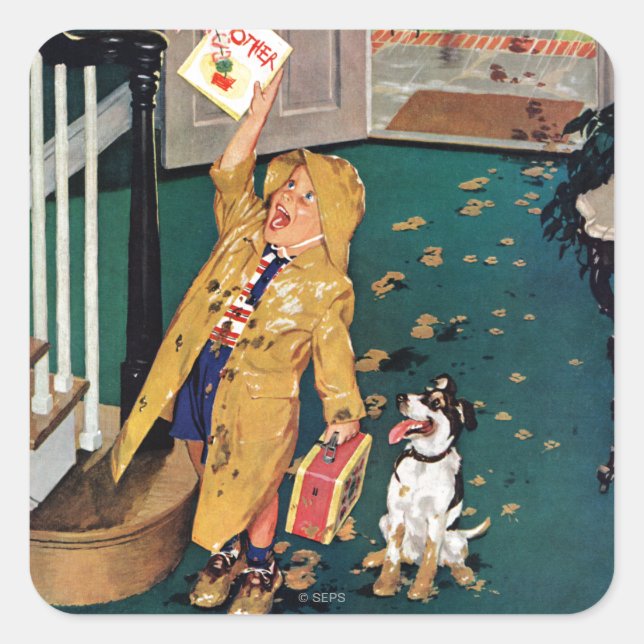 Happy Mother's Day Square Sticker (Front)