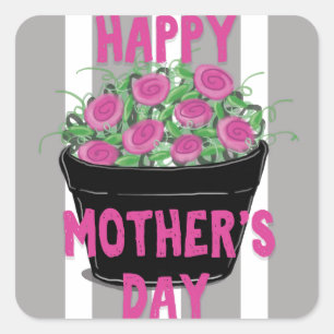Happy Mother's Day Square Sticker