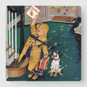 Happy Mother's Day Square Wall Clock