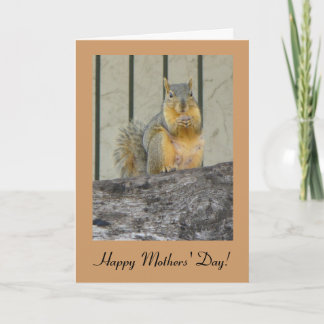 Happy Mothers' Day Squirrel Card