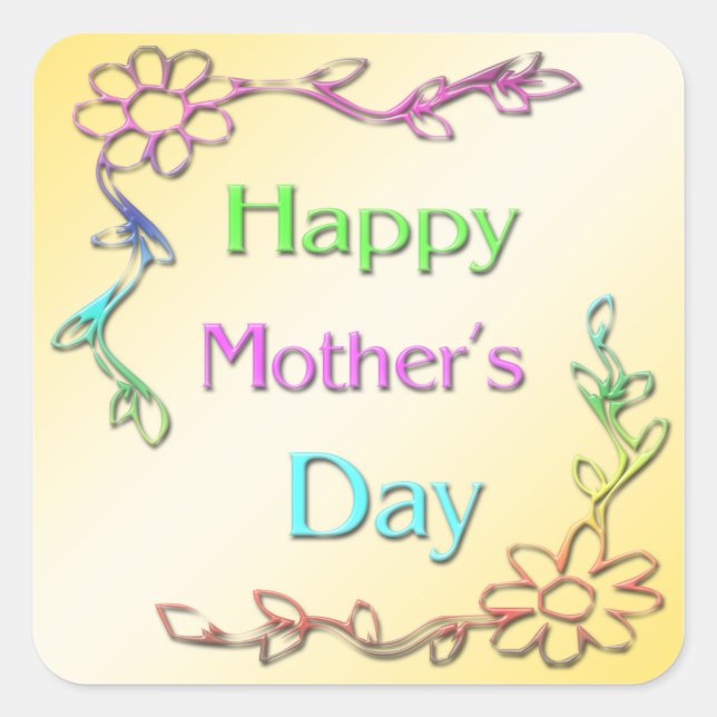 Happy Mother's Day Sticker (Front)