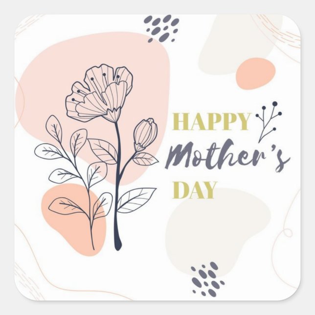 Happy Mothers Day Sticker (Front)