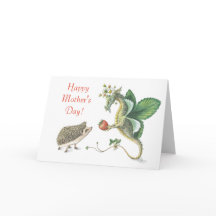 Happy Mother's Day Strawberry Dragon Card