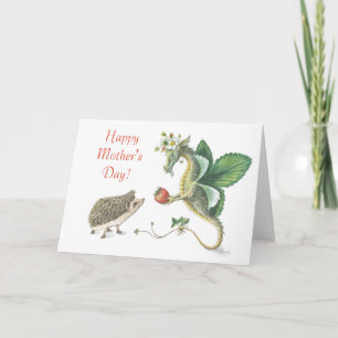 Happy Mother's Day Strawberry Dragon Card