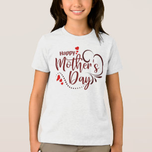 Happy Mother's Day Stylish Text Design-23121 Tri-Blend Shirt