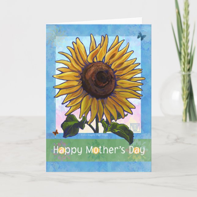 Happy Mother's Day Sunflower Card (Front)