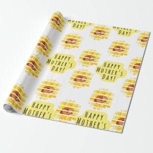 Happy Mother's Day Sunflower Gift Wrap