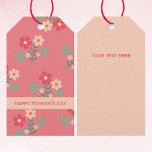 Happy Mother's Day Sweet Pink Daisy Bouquet Retro  Gift Tags<br><div class="desc">Happy Mother's Day Sweet Pink Daisy Bouquet Retro Floral Pattern. Pretty, cute, sweet pink, feminine, girly, playful and trendy design by Dreaming Cocoon. A great choice for a mum who loves flowers and pink colour. Order this pretty gift tags today to express your love to your mum, grandma, and the...</div>