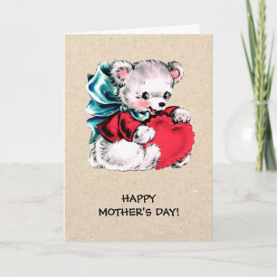 Happy Mother's Day. Sweet Teddy Bear  Card