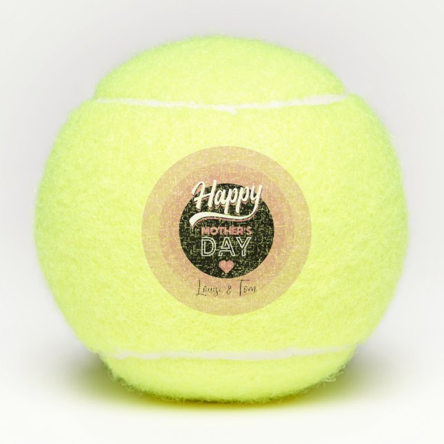 Happy mother's day tennis balls (Front)