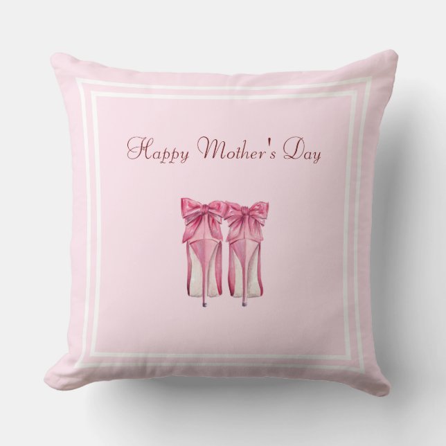 Happy Mother's Day throw pillow (Front)