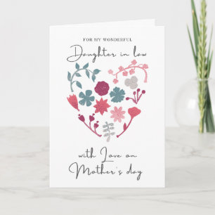 Happy Mother's Day To Daughter In Law Mother's Day Card