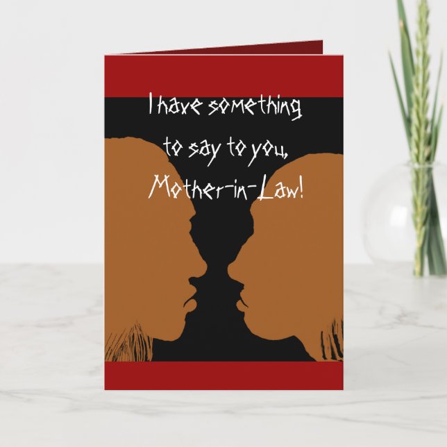 Happy Mother's Day to mother in law  . Card (Front)