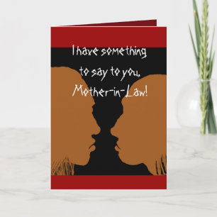 Happy Mother's Day to mother in law  . Card