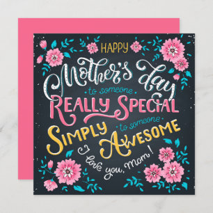Happy Mother's Day   to Special and Awesome Mum Holiday Card