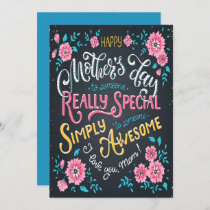 Happy Mother's Day   to Special and Awesome Mum Holiday Card