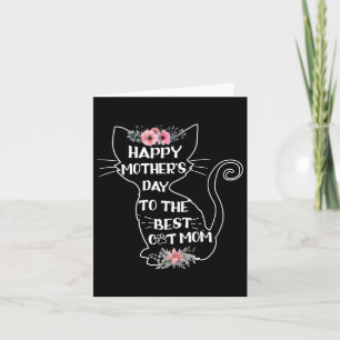 Happy Mother's Day To The Best Cat Mum Mothers Day Card