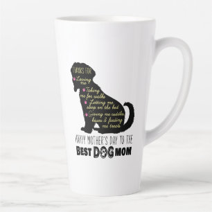 Happy Mother's Day To The Best Dog Mom Latte Mug