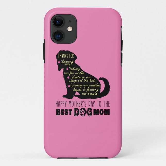 Happy Mother's Day To The Best Dog Mum Case-Mate iPhone Case (Back)