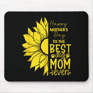 Happy mother's day to the dog mum ever sun flower  mouse mat