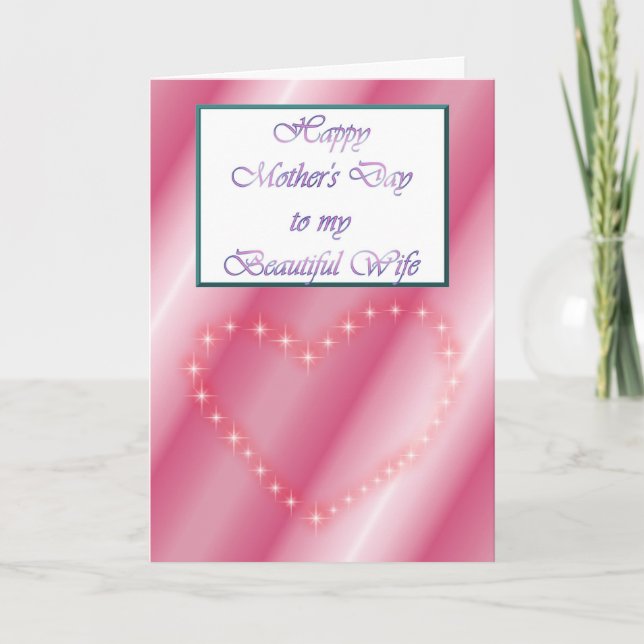 Happy Mother's Day to Wife from Husband Card (Front)