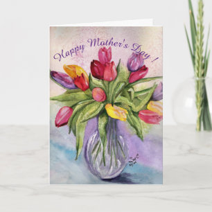 Happy Mother's Day Tulip Bouquet Card