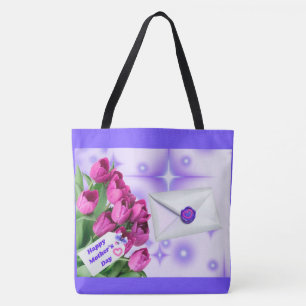 Happy Mother's Day Tulip Tote Bag