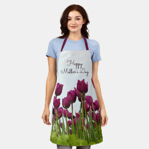 Happy Mother's Day, Tulips, Apron