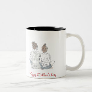 Happy Mother's Day Two-Tone Coffee Mug