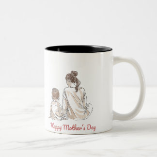 Happy Mother's Day Two-Tone Coffee Mug