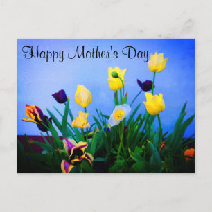 Happy Mother's Day Various Tulips #2 Postcard