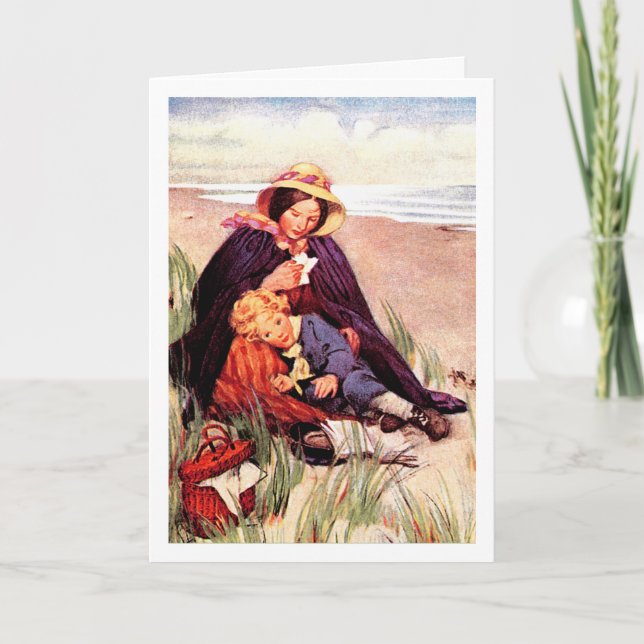 Happy Mother's Day Vintage Art Custom Card (Front)