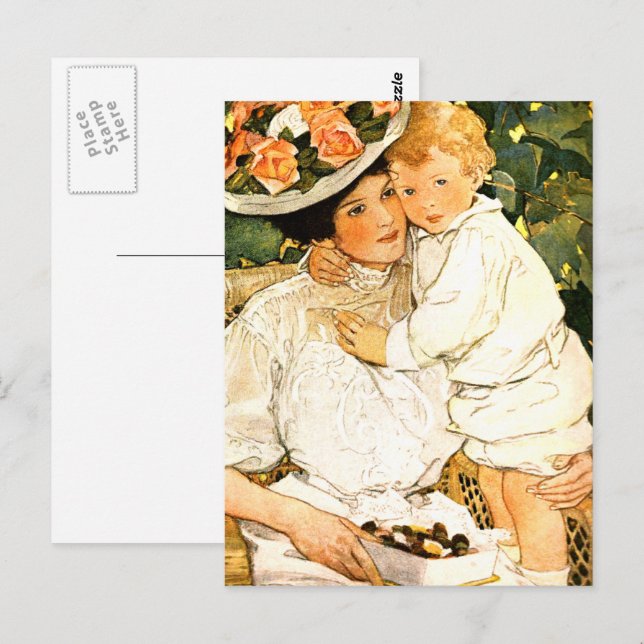 Happy Mother's Day. Vintage Art Postcards (Front/Back)