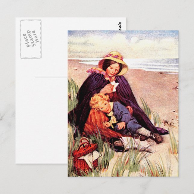 Happy Mother's Day Vintage Art Postcards (Front/Back)
