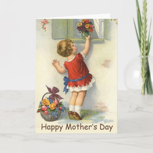 Happy Mothers Day - Vintage Card (Front)