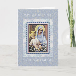 HAPPY MOTHER'S DAY VIRGIN MARY RELIGIOUS CARD