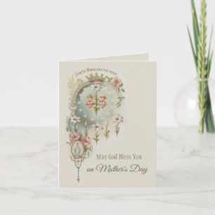 HAPPY MOTHER'S DAY VIRGIN MARY RELIGIOUS CARD